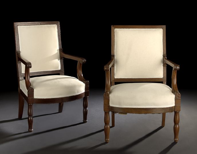 Pair of Restauration Mahogany