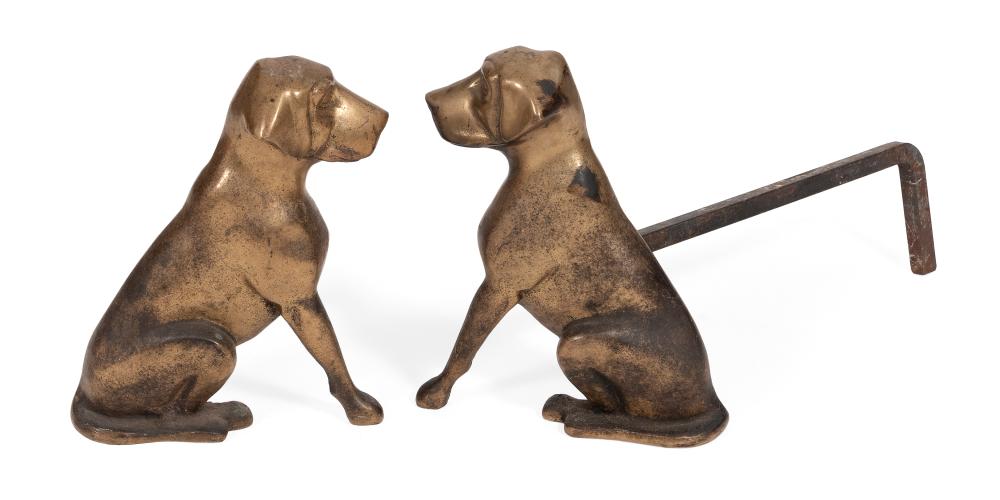PAIR OF R.F.H. CLANCEY BRASS