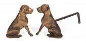 PAIR OF R.F.H. CLANCEY BRASS D
