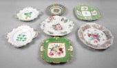 PAIR OF RIDGEWAY FLORAL HAND P