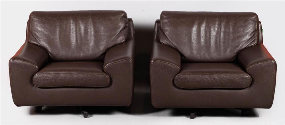 PAIR OF ROCHE BOBOIS SWIVELING