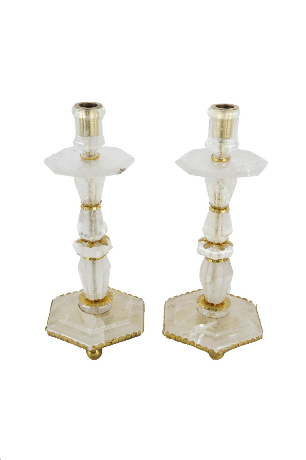 PAIR OF ROCK CRYSTAL