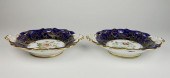 PAIR OF ROCKINGHAM BLEU DE ROI