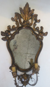 PAIR OF ROCOCO GILT GESSO ITAL