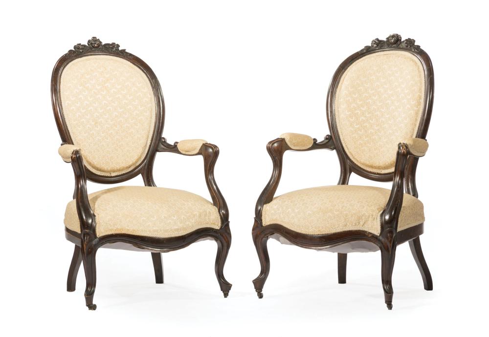 PAIR OF ROCOCO REVIVAL CARVED
