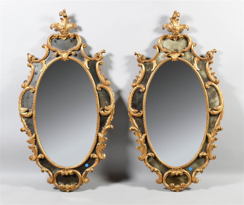 PAIR OF ROCOCO REVIVAL GILTWOOD