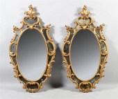 PAIR OF ROCOCO REVIVAL GILTWOO