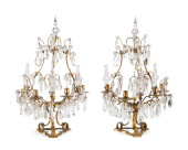 PAIR OF ROCOCO STYLE 4-LIGHT C