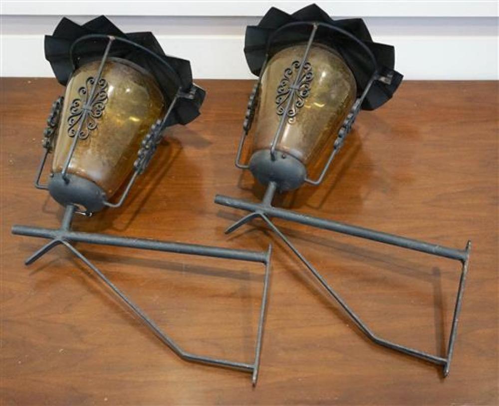 PAIR OF ROCOCO STYLE BLACK