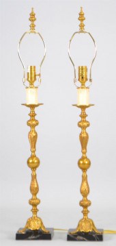 PAIR OF ROCOCO STYLE CAST BRAS