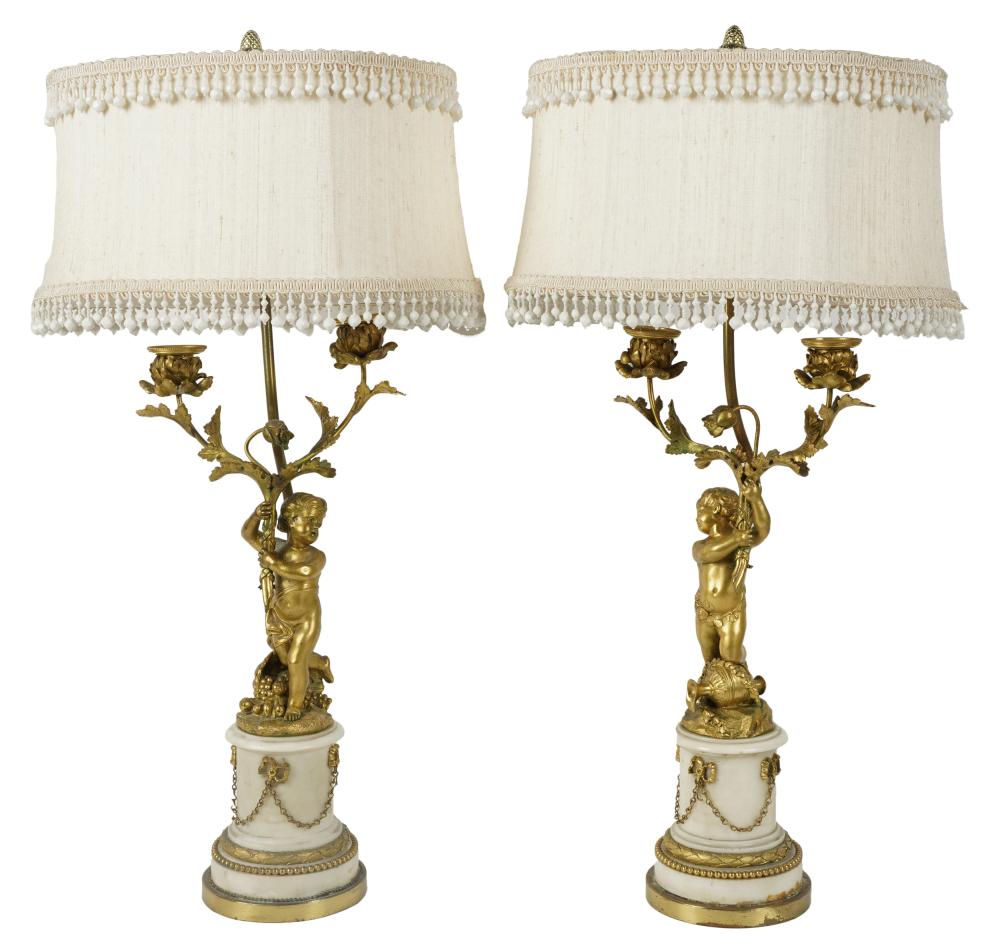 PAIR OF ROCOCO-STYLE FIGURAL