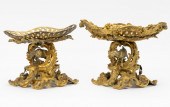 PAIR OF ROCOCO-STYLE GILT BRON
