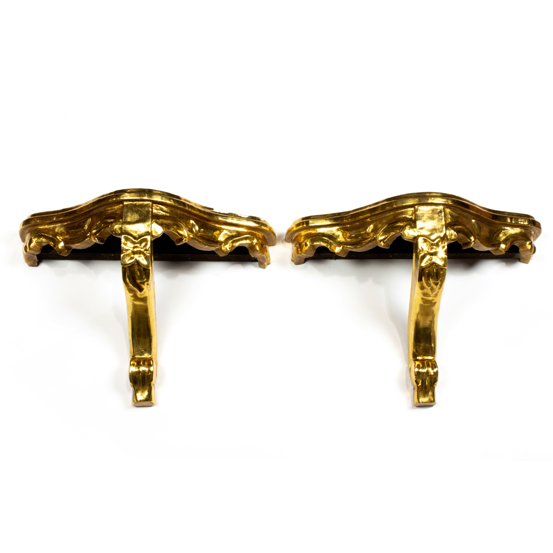 PAIR OF ROCOCO STYLE GILTWOOD