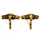 PAIR OF ROCOCO STYLE GILTWOOD