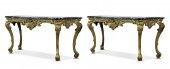 PAIR OF ROCOCO STYLE GILTWOOD