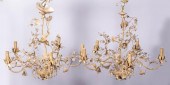 PAIR OF ROCOCO STYLE GREY PAIN