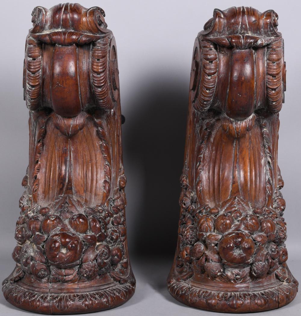 PAIR OF ROCOCO STYLE MAHOGANY