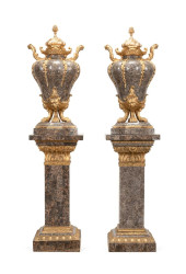 PAIR OF ROCOCO STYLE TESSELLAT