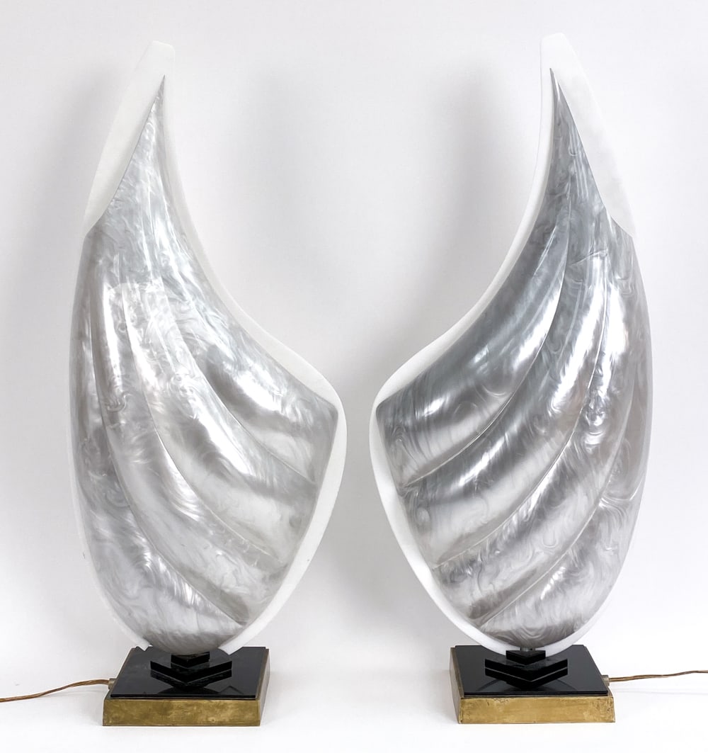 PAIR OF ROGER ROUGIER CLAM SHELL