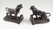 PAIR OF RONSON TIGER BOOKENDS: