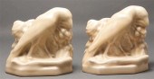 Pair of Rookwood art pottery b