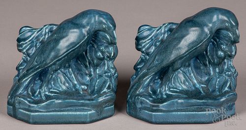PAIR OF ROOKWOOD ART POTTERY