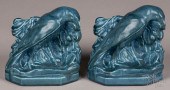 PAIR OF ROOKWOOD ART POTTERY R
