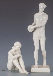 PAIR OF ROSENTHAL FIGURES, DIS
