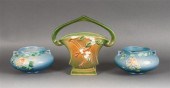 Pair of Roseville art pottery