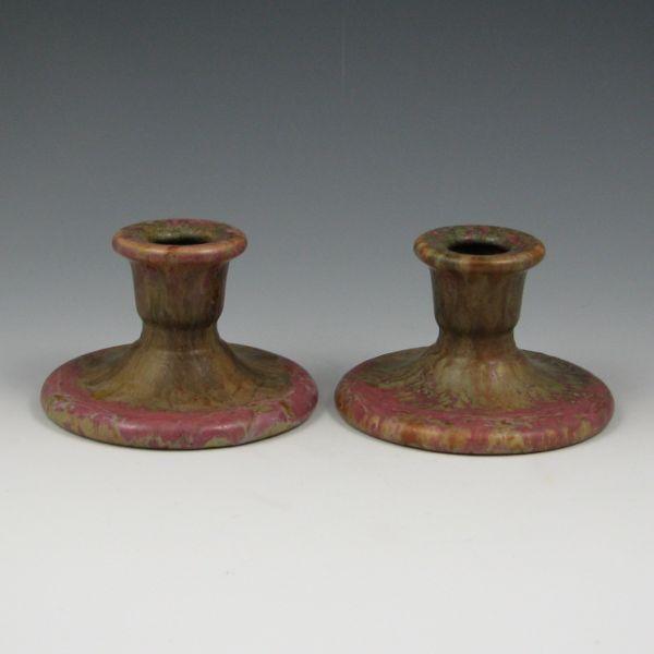 Pair of Roseville Carnelian II