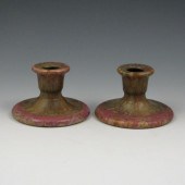 Pair of Roseville Carnelian II