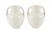 PAIR OF ROSEVILLE IVORY HANDLE