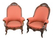 PAIR OF ROSEWOOD VICTORIAN GEN