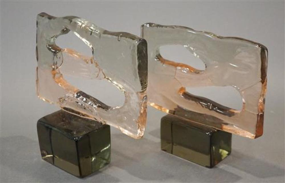 PAIR OF ROSIN-SALVIATI MURANO GLASS