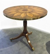 PAIR OF ROUND FRUITWOOD WITH E