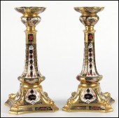 PAIR OF ROYAL CROWN DERBY PORC