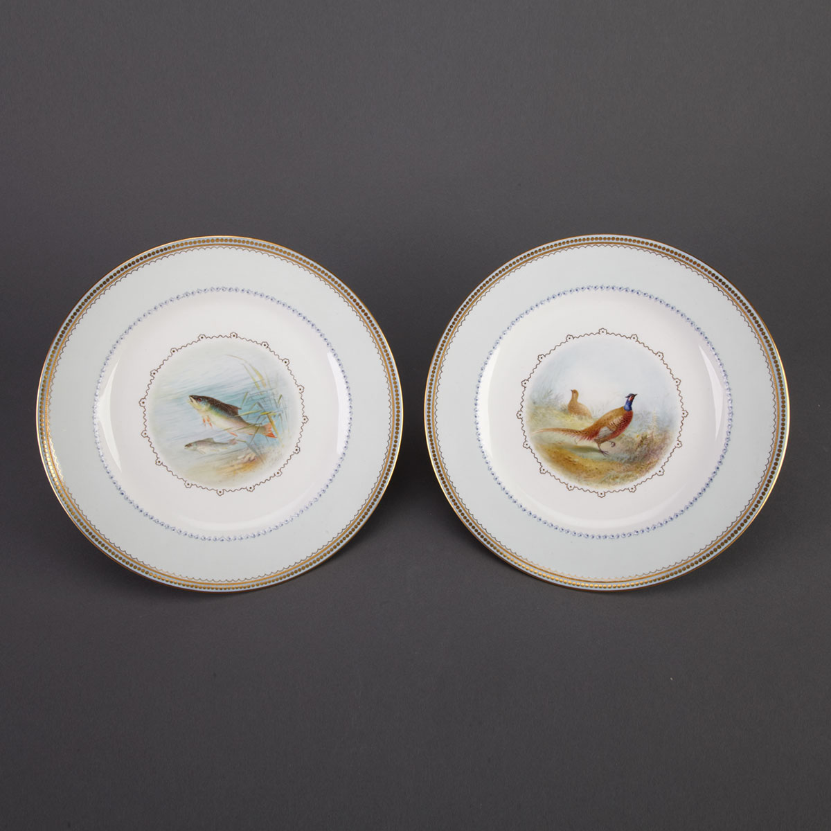 Pair of Royal Crown Derby Plates