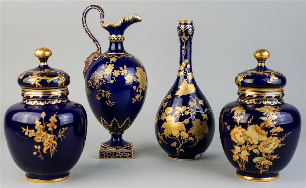 PAIR OF ROYAL CROWN DERBY GILT