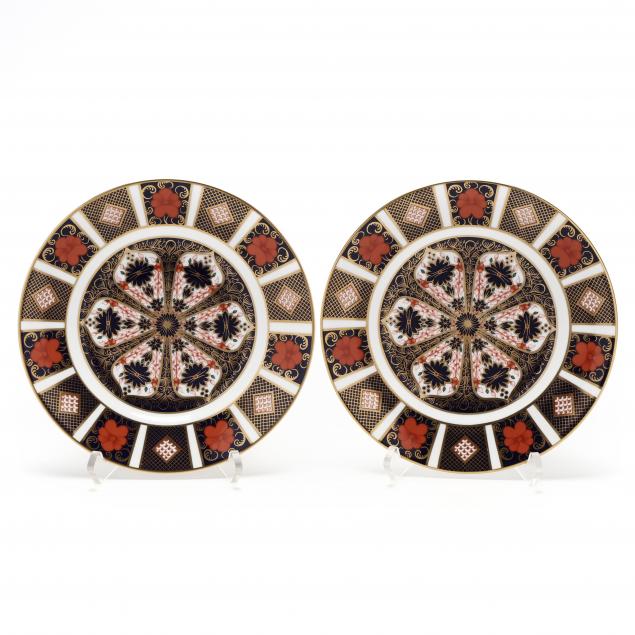 PAIR OF ROYAL CROWN DERBY IMARI