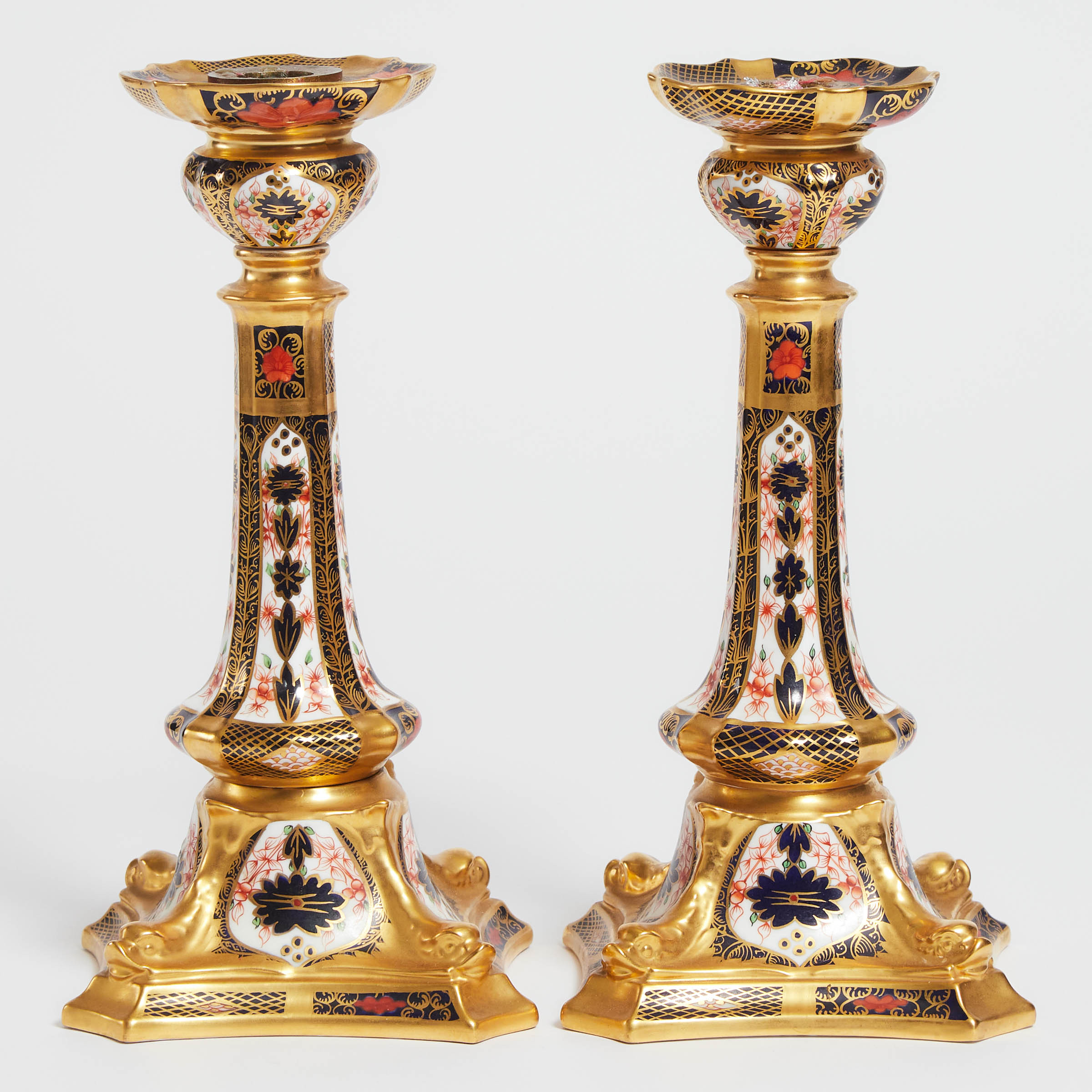 Pair of Royal Crown Derby Old Imari