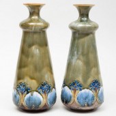 PAIR OF ROYAL DOULTON ART NOUV