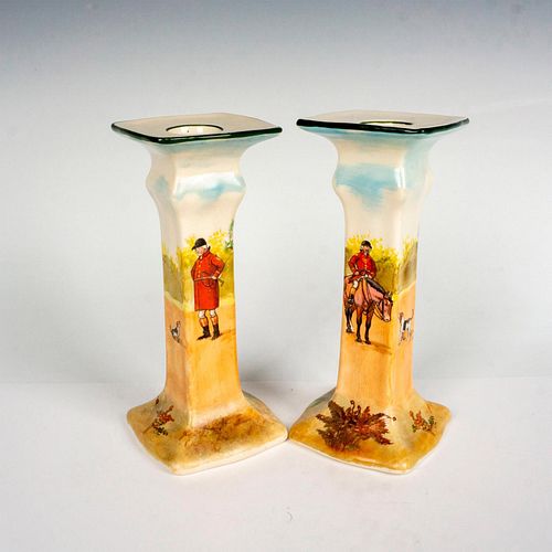 PAIR OF ROYAL DOULTON CANDLE