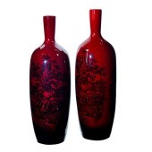 PAIR OF ROYAL DOULTON FLAMBE W