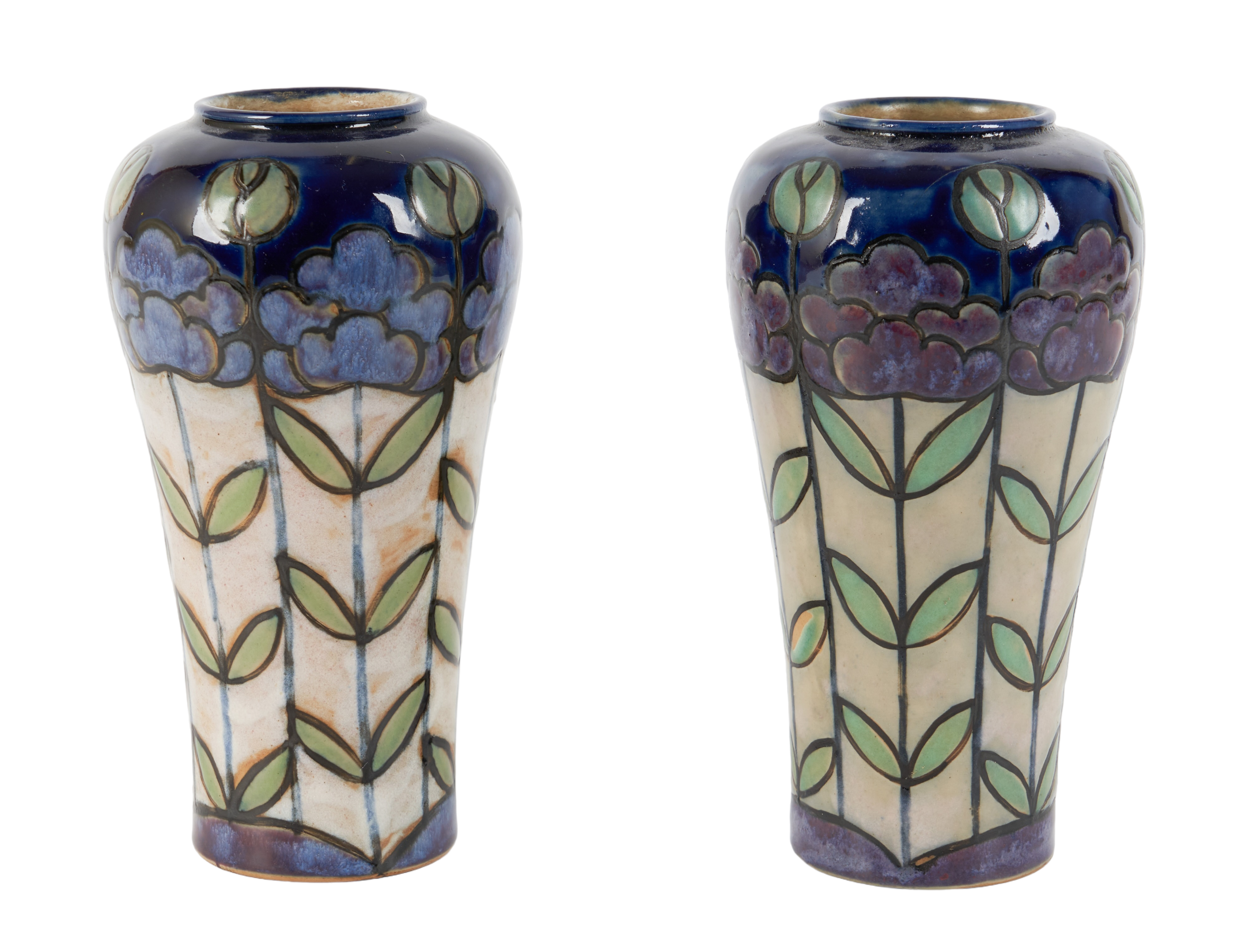 Pair of Royal Doulton pottery