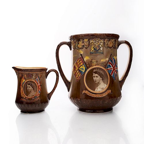 PAIR OF ROYAL DOULTON QUEEN