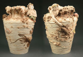 PAIR OF ROYAL DUX BOHEMIA HIGH