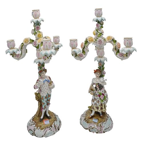 PAIR OF ROYAL VIENNA CAPODIMONTE