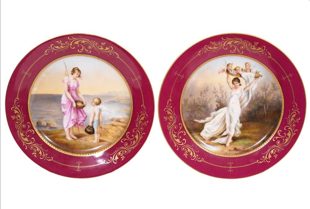 PAIR OF ROYAL VIENNA MYTHOLOGICAL