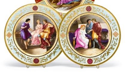 Pair of Royal Vienna porcelain