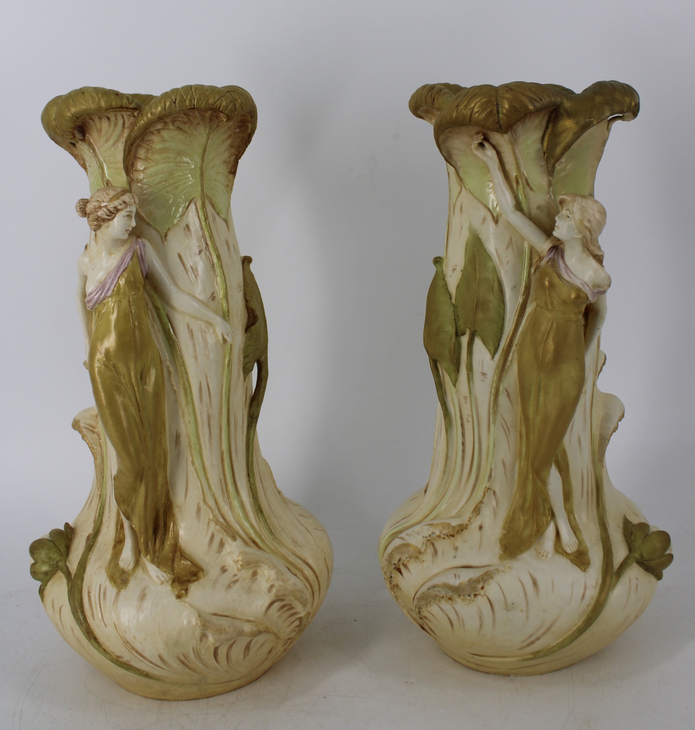 PAIR OF ROYAL VIENNA WAHLISS ART